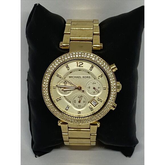 Michael Kors Parker MK5354 Womens Stainless Steel Analog Dial Quartz Watch WO378 - Picture 1 of 12